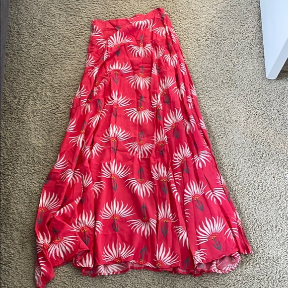 Lulu's Orange and Pink Asymmetrical Sundress - Picture 10 of 11